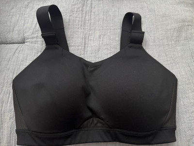 Nike Dri-FIT High Support Underwired Racerback Sports Bra Black size small