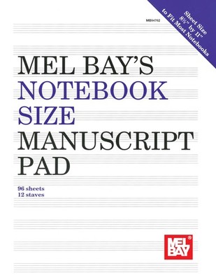 Notebook-Size Manuscript Pad, 12-Stave
