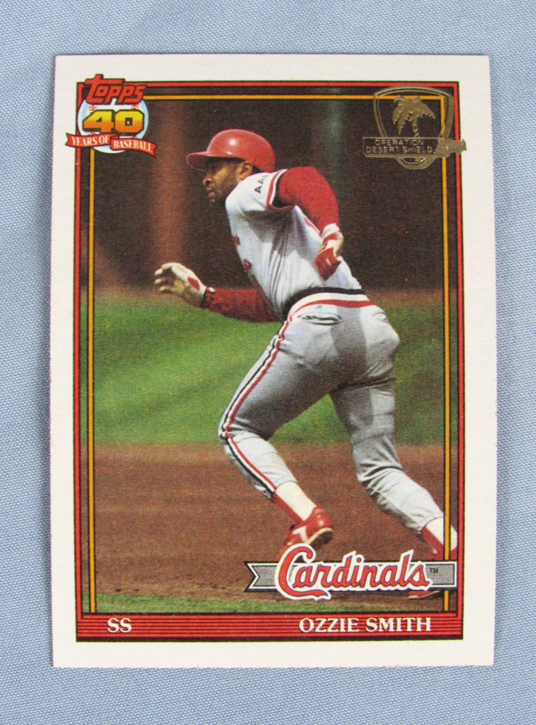 1991 Topps Desert Shield #130 Ozzie Smith NrMt-Mt (Set Break) B744