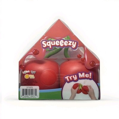 Sunny Days Squeezy Cherries Squishy Toy Stress Relief Same Day Shipping 