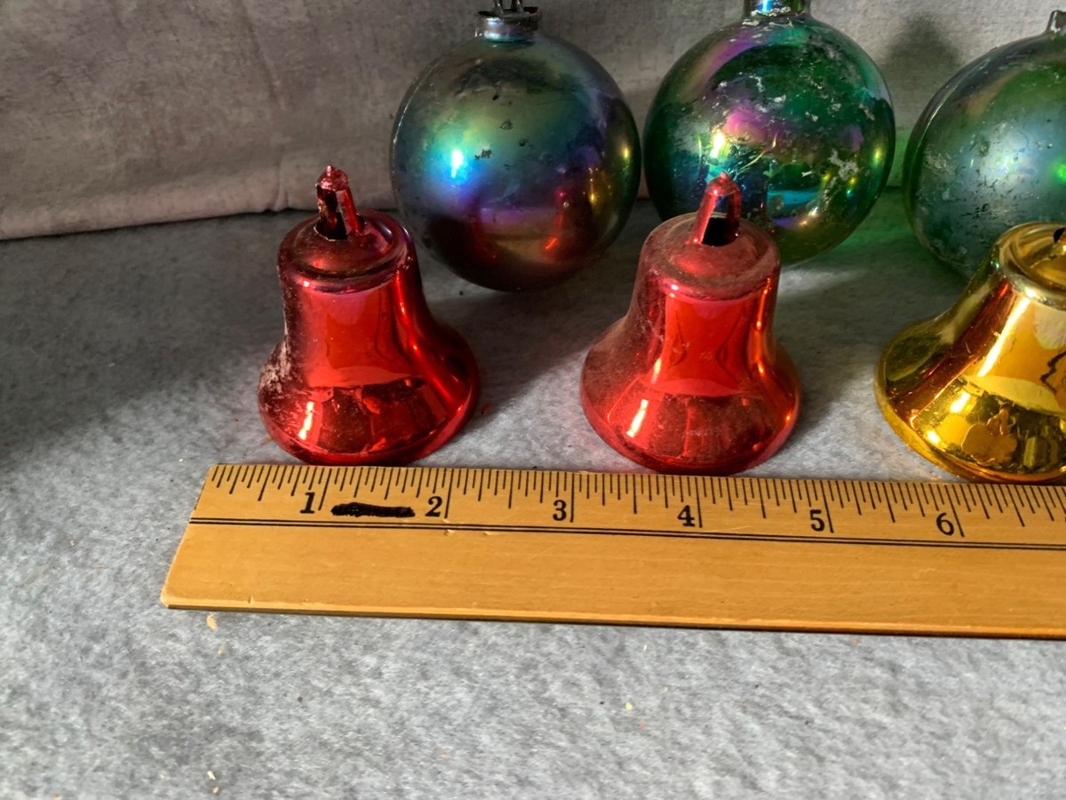 Bradford Vintage Unbreakable Christmas Ornaments Balls and Bells