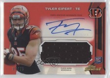 2013 Topps Finest Jumbo Relic Red Refractor 9/75 Tyler Eifert #AJR-TE Auto 1n4