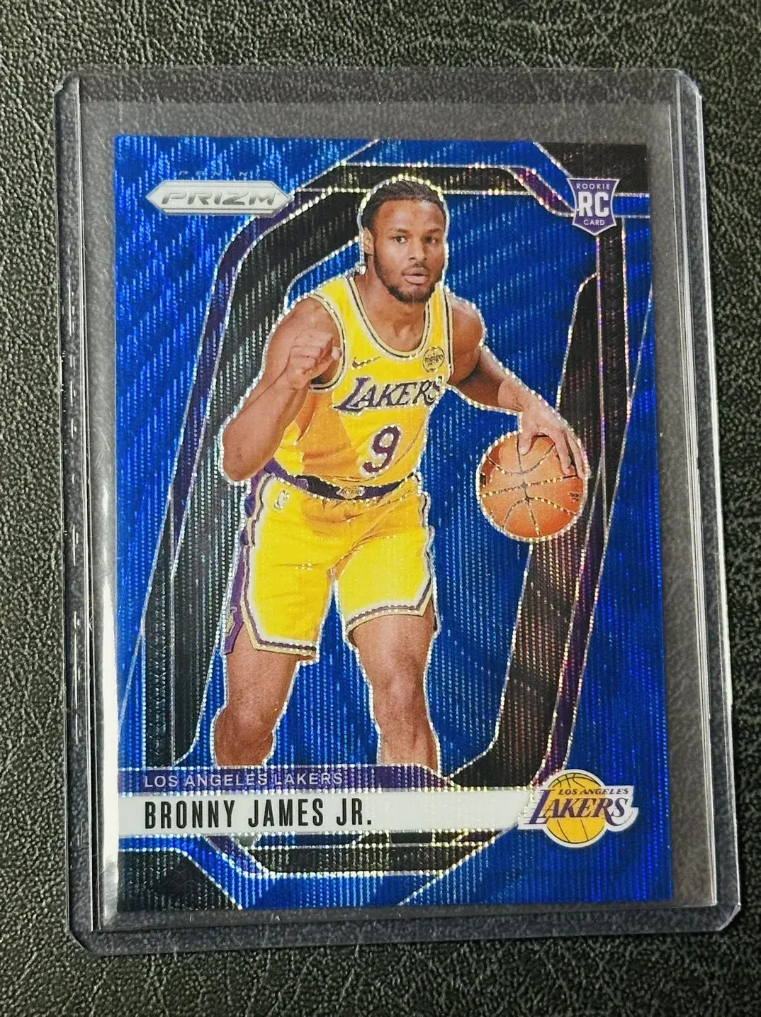 2024-25 Panini Prizm Bronny James Jr. #243 RC Rookie Blue Wave /125 Dus1