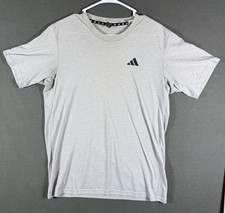 Adidas AEROREADY T-Shirt Men  s Size M Gray Short Sleeve Training Workout .