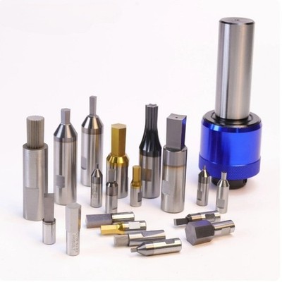 HSS Hexagon Rotary Broach Punch Bit Punching Tools Coating Rotated Cutter Holder