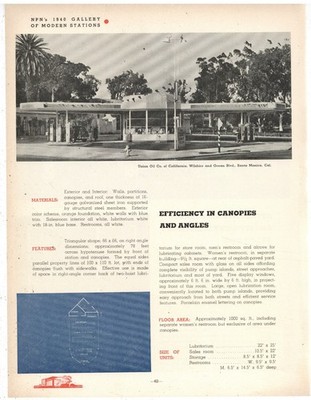 1940 Gas Station Pics & Designs F&B of PG: Republic Oil in Pittsburgh & Union