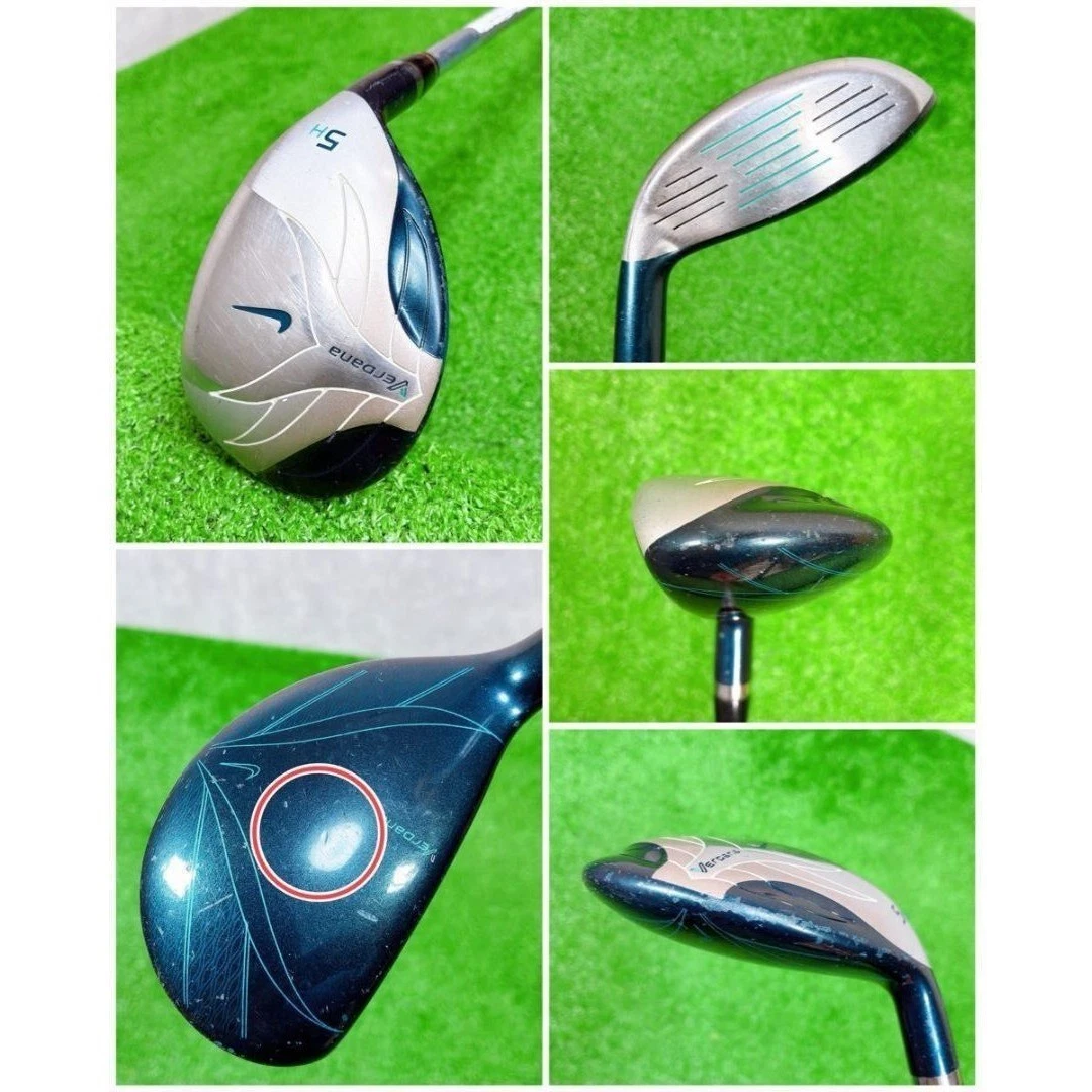 Ladies NIKE GOLF Verdana/Vrs GOLF CLUBS 8PC SET 1W 3W 5UT 7.9/P.S Flex-L With HC