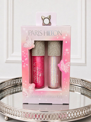 Paris Hilton Jumbo Lip Gloss Duo 2-Pack Pink Iridescent HA SPF 15 8mL