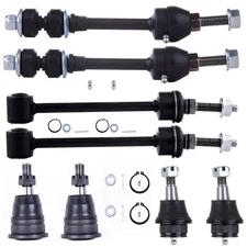 8x Front Ball Joints Anti Sway Stabilizer Bar Linkage For 2006 Dodge Ram 1500