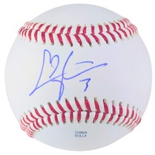 Chris Taylor Signed Rawlings Baseball Dodgers Mariners Photo Proof COA MLB Auto