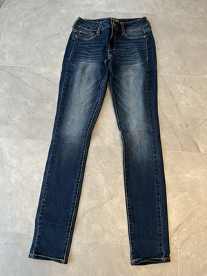 maurices Women jeans Blue Skinny Size XS Stretch Zip