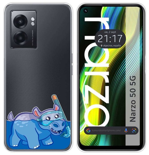 Custodia in silicone trasparente per Realme C21Y / C25Y motivo tigre disegni