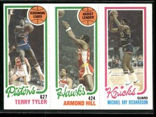 1980-81 Topps Micheal Ray Richardson, Terry Tyler, Armond Hill #171-21-82