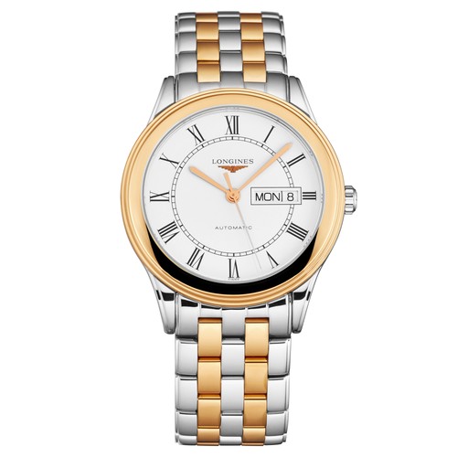 Orologio Uomo Longines Flagship Automatico Quadrante Bianco L4.874.3.91.7 - Foto 1 di 4
