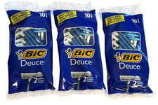 Lot Of 30 Bic Deuce 2 Blade Razors For Shaving Disposable Shavers 3x 10 Each