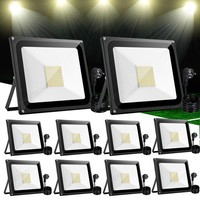 10X100W 10000Lm Led Fluter AußEn Strahler Flutlicht Scheinwerfer Warmweiß Lampe