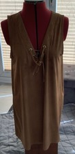 Sans Souci sleeveless lace up dress. Size L.