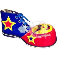 Mexican Professional Red Yellow Blue Clown Shoes Zapato Payaso Made In Mexico