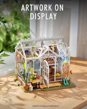 ROBOTIME Rolife Mengyu Flower Minature House DIY Building Toys With LED Light Fo