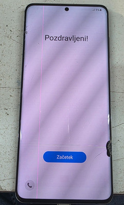 Samsung Galaxy S20+ 5g 128GB **Display gesprungen und Linie und Punkt im Display**