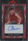 2025 Leaf Metal Prismatic Red Cayden Boozer 181/199 Auto Autograph