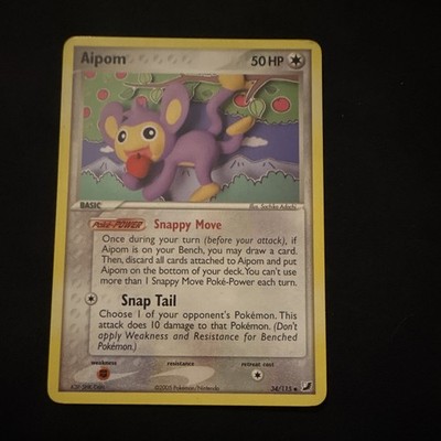 Pokemon TCG Aipom 34/115 Unseen Forces Uncommon Regular Unlimited 2005 50HP