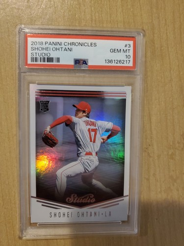 2018 Panini Chronicles Shohei Ohtani STUDIO rookie card RC #3 PSA 10 GEM MINT