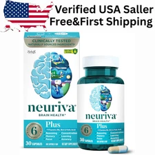 Neuriva Plus Brain Supplement 30 Caps for Memory Focus Clarity and Cognition