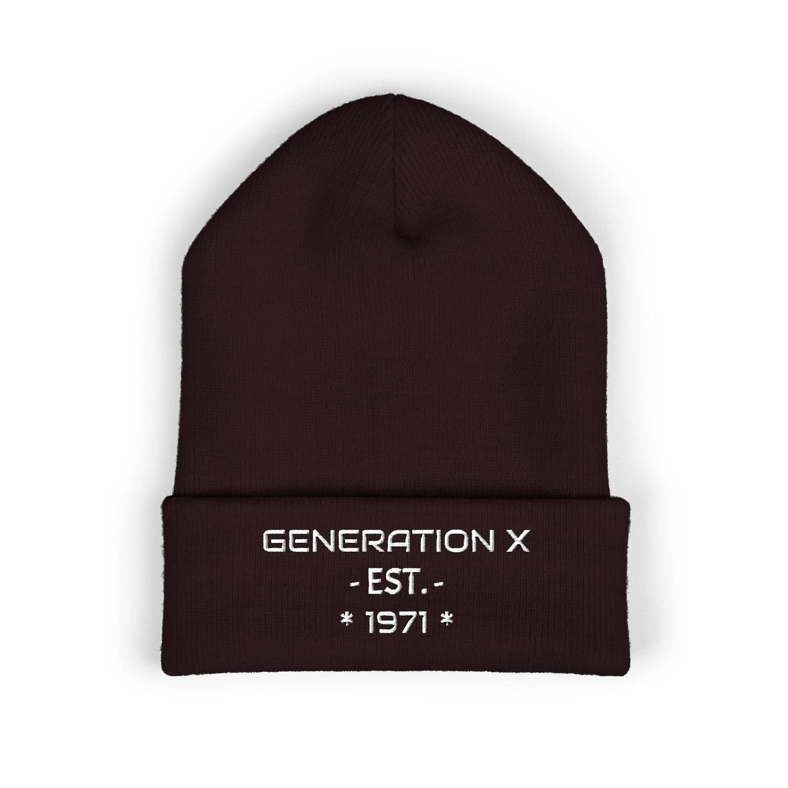 Gen X Personalized Embroidered Beanie | Cuffed Knit Hat
Opens in a new window or tab