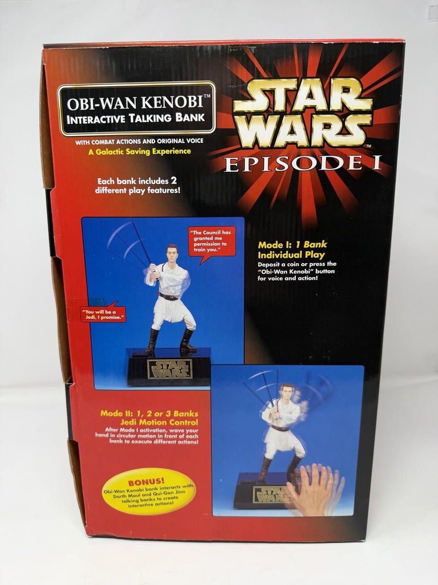 Star Wars Episode I Interactive Talking Banks from 1999 Set of 3