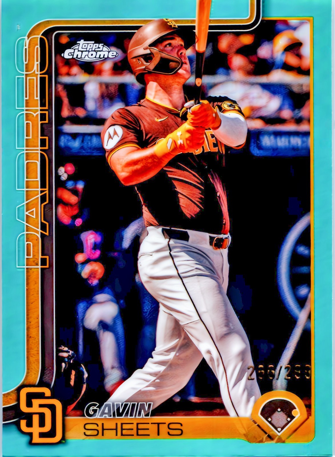 2025 Topps Chrome - Gavin Sheets #158 Teal Refractor /299