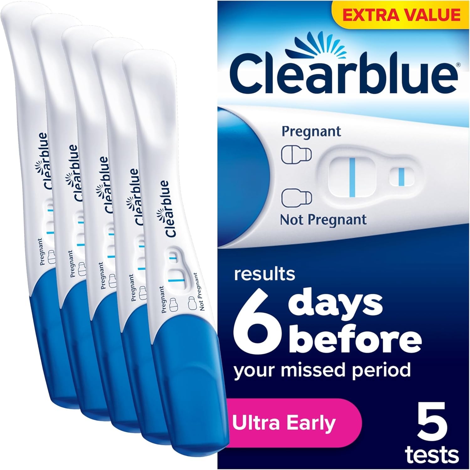 Clearblue Early Detection Pregnancy Tests 99% Accurate Results – 6 Days Early