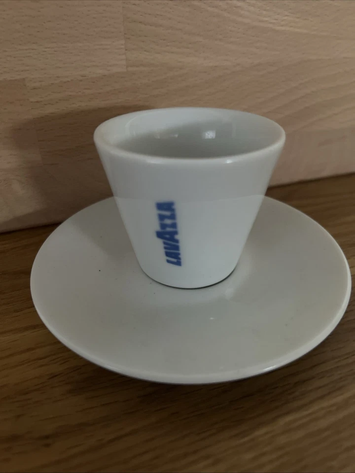 Lavazza Taza y Platillo Espresso 1 Juego Porcelana Italia Foto 3 de 4
