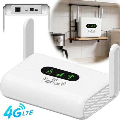 WLAN Router 4G LTE Wireless WiFi Router mit SIM Kartensteck Abnehmbare Antennen