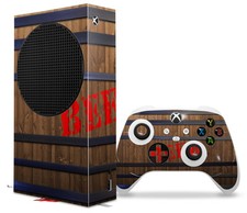Skin Wrap for XBOX Series S Console Controller Beer Barrel