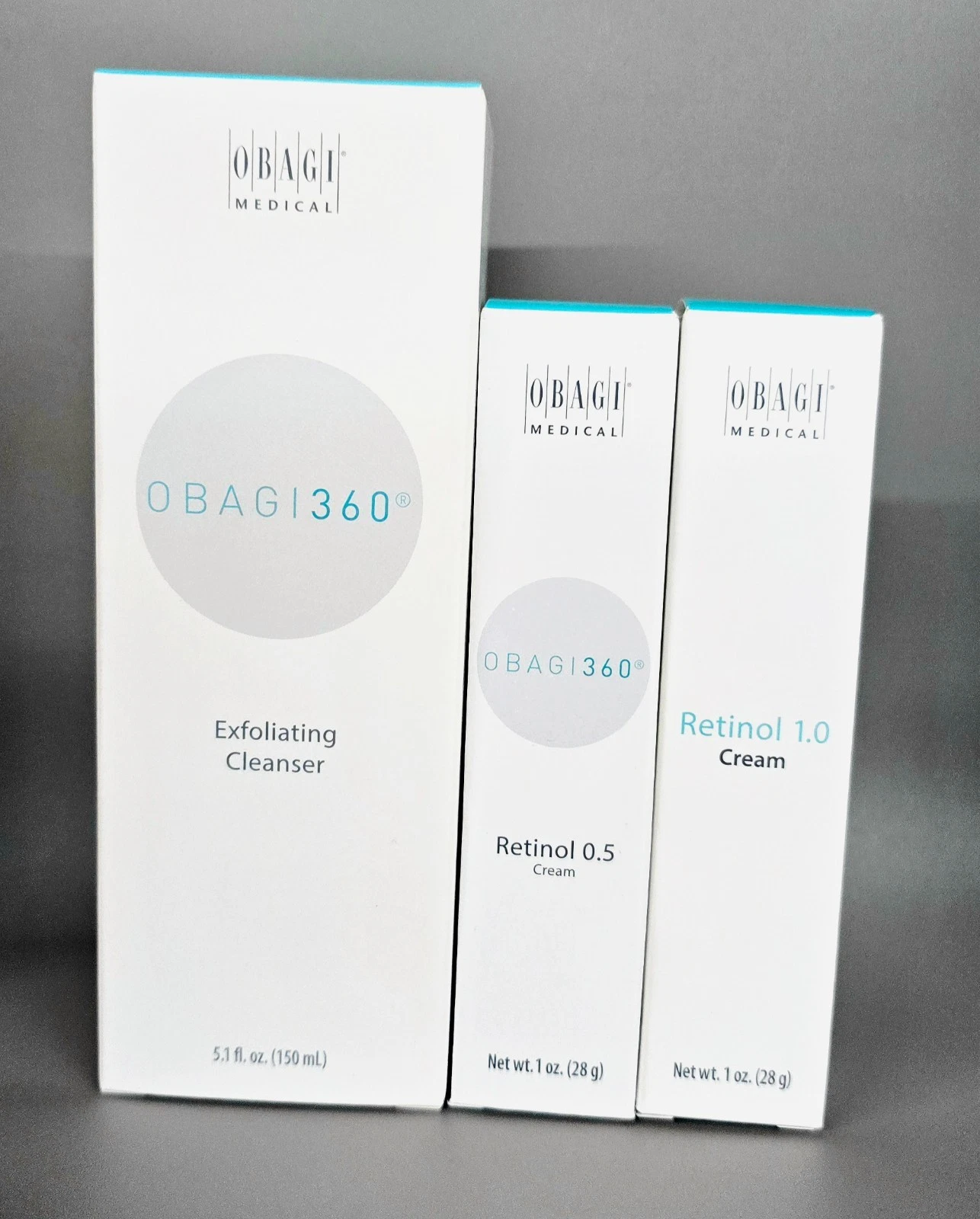 OBAGI Retinol 0.5- Retinol 1.0-Exfoliating Cleanser BNIB Full Size