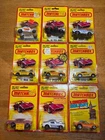 1980s Matchbox Race Cars & Muscle Cars Lot of 9 Vintage New in Packages Die Cast