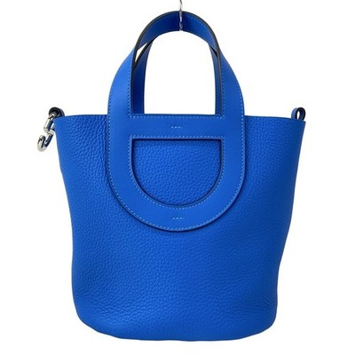 Hermès HERMES In the Loop 18 Handbag New Blue Idler Taurillon
