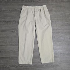 Vintage Polo Ralph Lauren Andrew Pleated Chino Pants Light Khaki Men's Sz 36x30