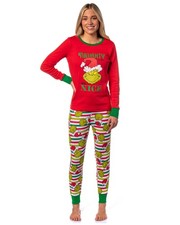 Dr. Seuss Womens' GRINCH Who Stole Christmas New Nice Lounge Pajama Sets M