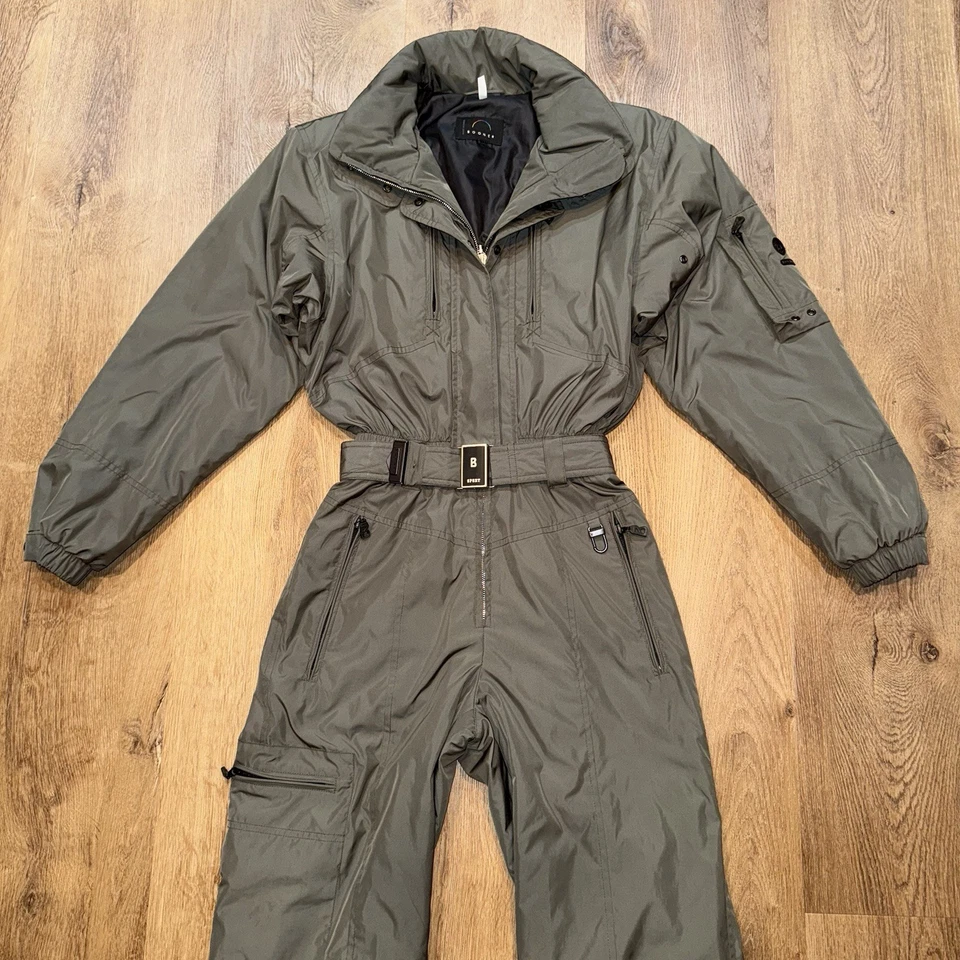Bogner Ski Suit Womens 4 One Piece Snowsuit Snow Bib Vtg Jumpsuit Goan Thylmann - Image 4 of 4
