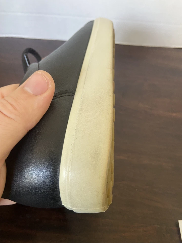 Ecco Black Leather Lace Up Casual Shoes Womens Size U.S. 7 Med  - Image 4 of 4