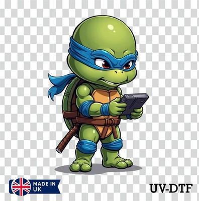 Ninja Turtle UV DTF Aufkleber - Glas Laptop Tumbler Tasse kn579