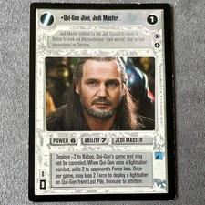 Decipher Star Wars CCG Qui-Gon Jinn, Jedi Master Card Power 6 ...