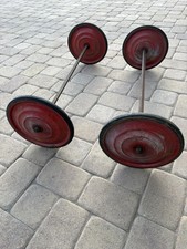 1930's / 1940's Vintage Soap Box Derby Race Wheels Tires and Axles Car Wagon