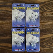 Skandia Tungsten (4-SET) Diamond Tip Ice GLOW Jigs Sz 12 Green (12-Jig Heads)