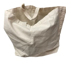 Off White Extra Large Reusable Heavy Duty Canvas Tote Bag