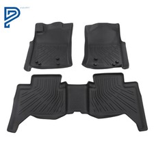 Tpe Front Rear Floor Mats Liners For Toyota Tacoma Crew Cab 2005-2014 2015