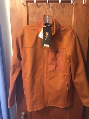 Sitka Gear men s Orange Hunting Full Zip Fleece Jacket New With Tags NWT 
