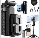 Magnetic 4-in-1 selfie stick with tripod, phone stand, and wireless remote